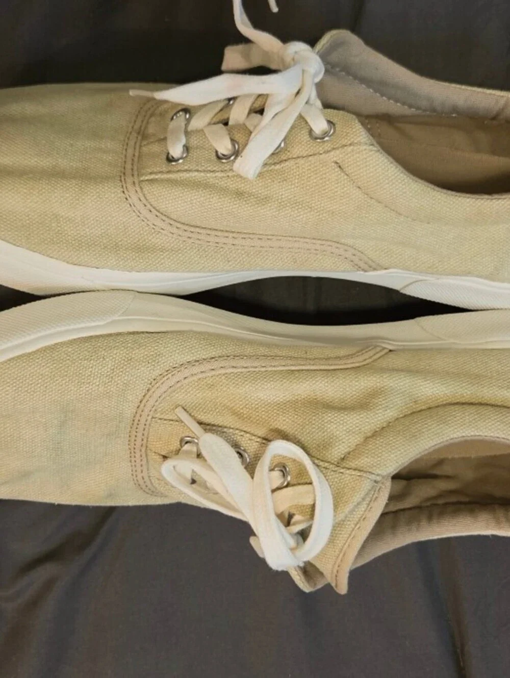 Margaritaville Mens Canvas Medellin Khaki Sneakers sz 10.5